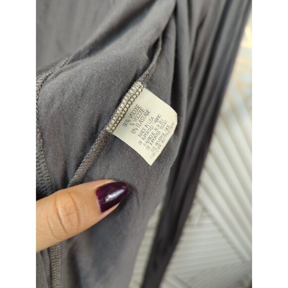 THEORY Women's Thin Cardiagn Open Front Viscose Blend Soft Brown Size P - Picture 5 of 8